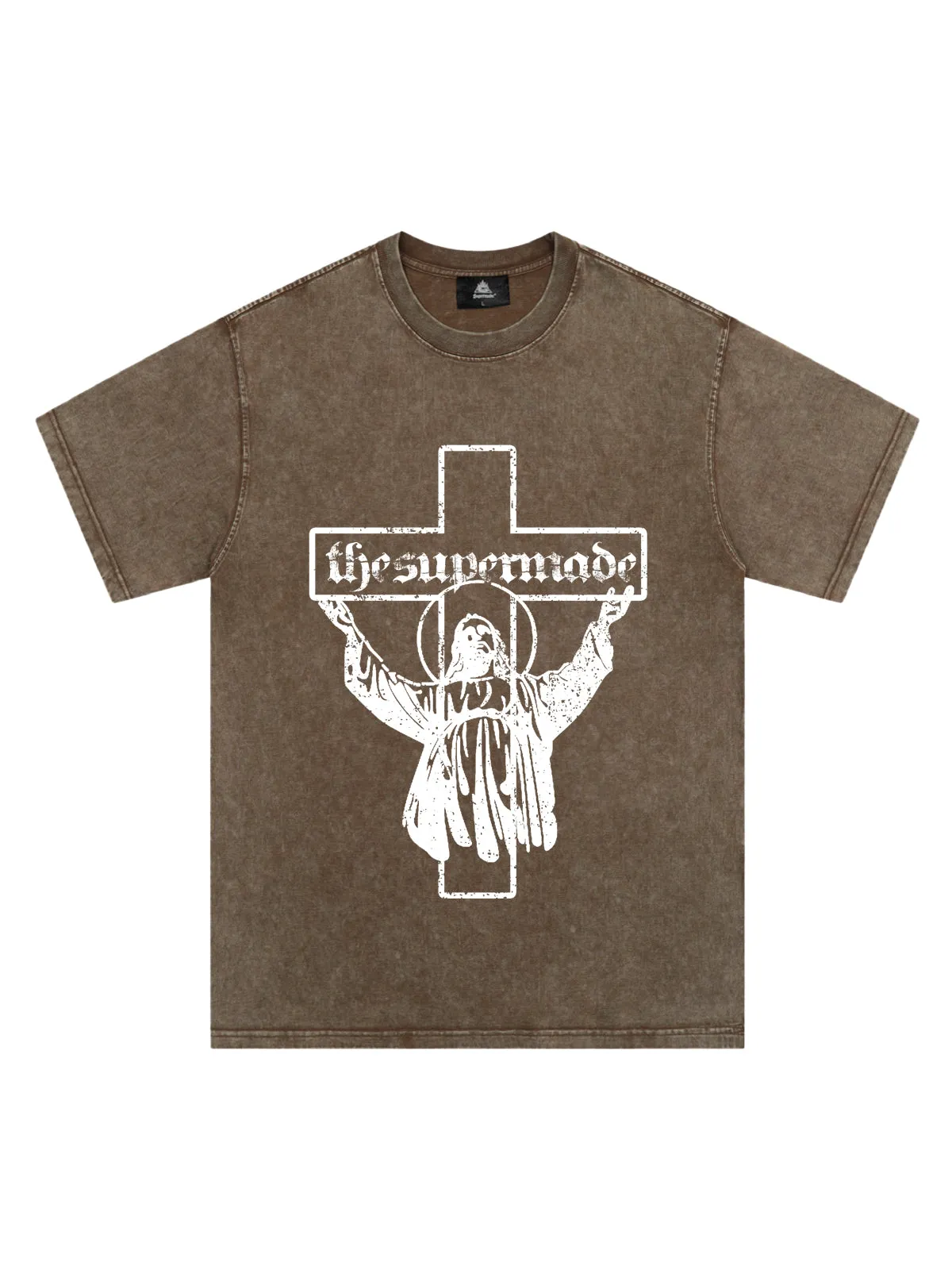 Original Distressed Cross Graphic T-Shirt sold by Thesupermade