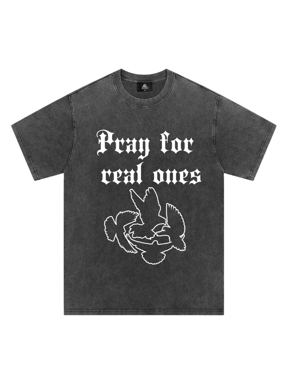 Original Pray for Real Ones Graphic T-Shirt sold by Thesupermade product image thumbnail 4