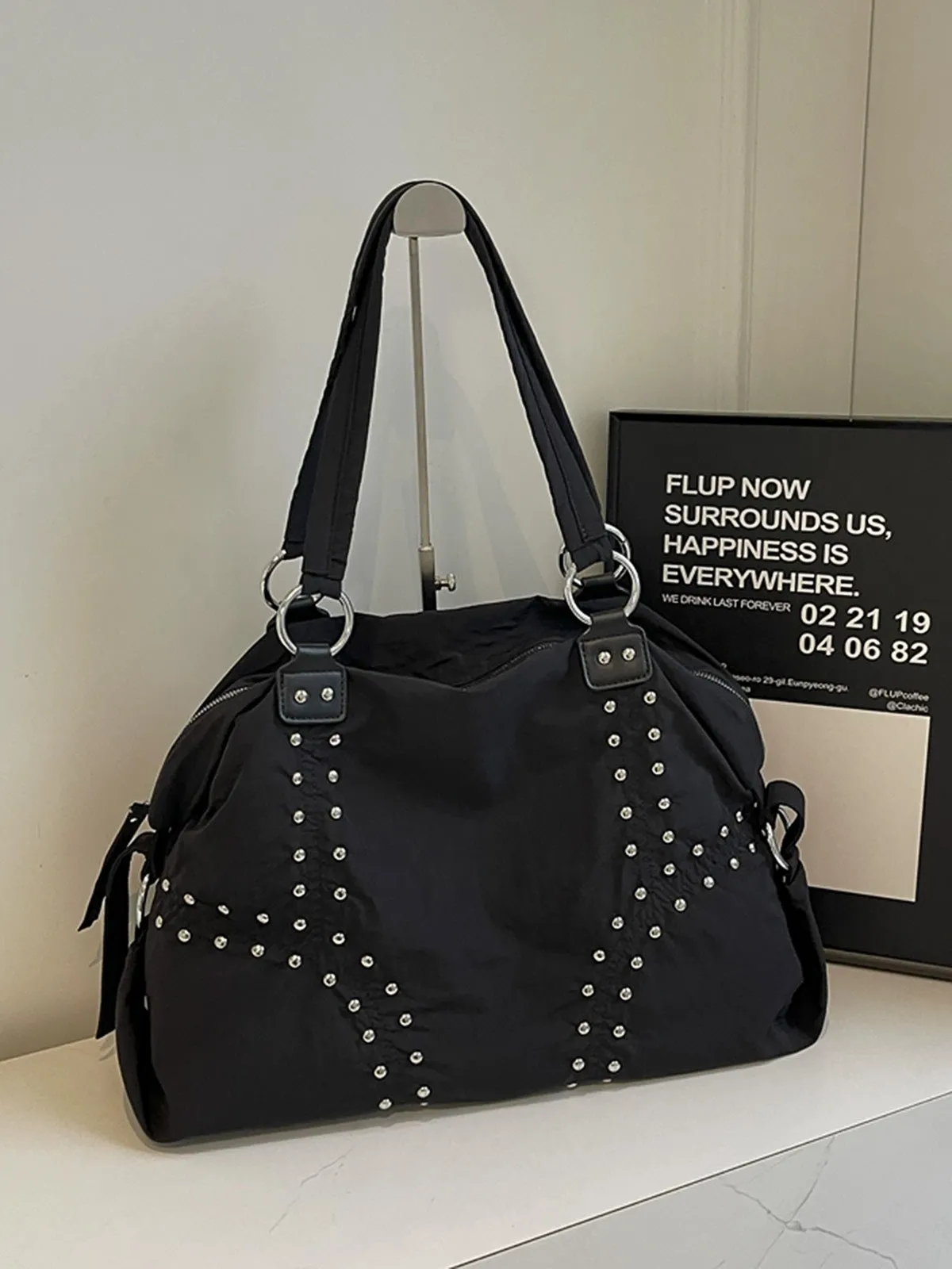 Street Studded Tote Bag sold by Thesupermade product image thumbnail 4
