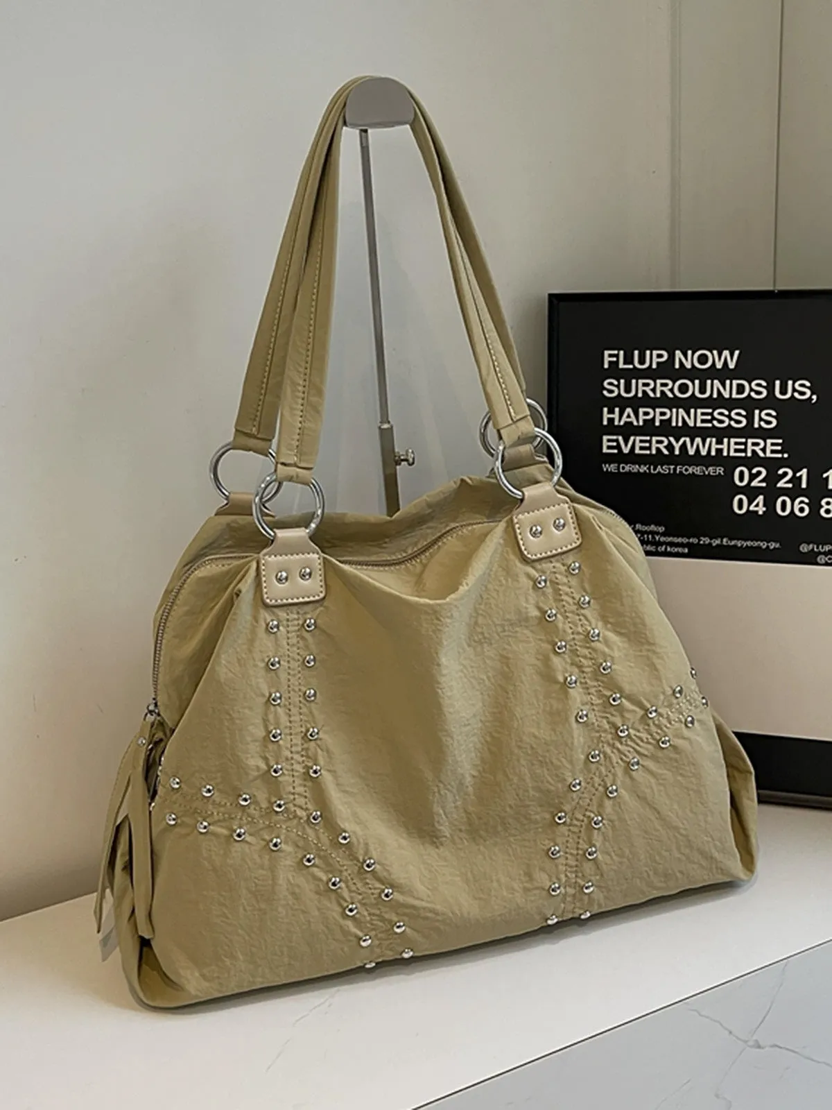 Street Studded Tote Bag sold by Thesupermade product image thumbnail 5