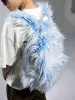 Snow Monster Contrast Ice Blue Furry Backpack sold by Thesupermade
