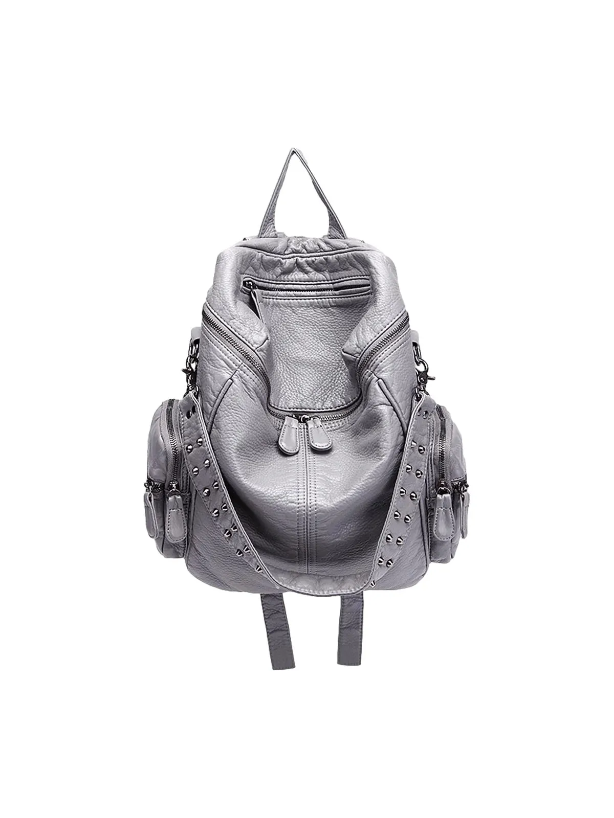 Studded Metallic Backpack - 2527 sold by Thesupermade