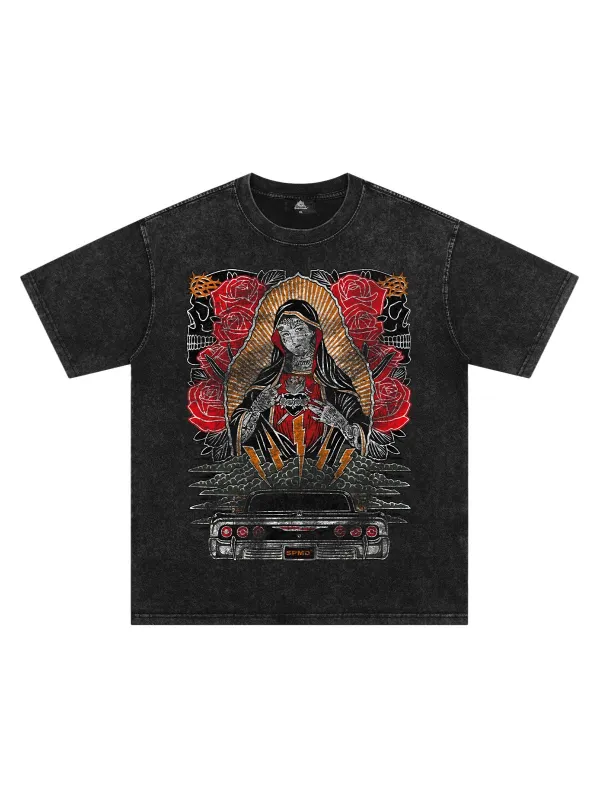 Original Vintage Virgin Mary Graphic T-Shirt sold by Thesupermade