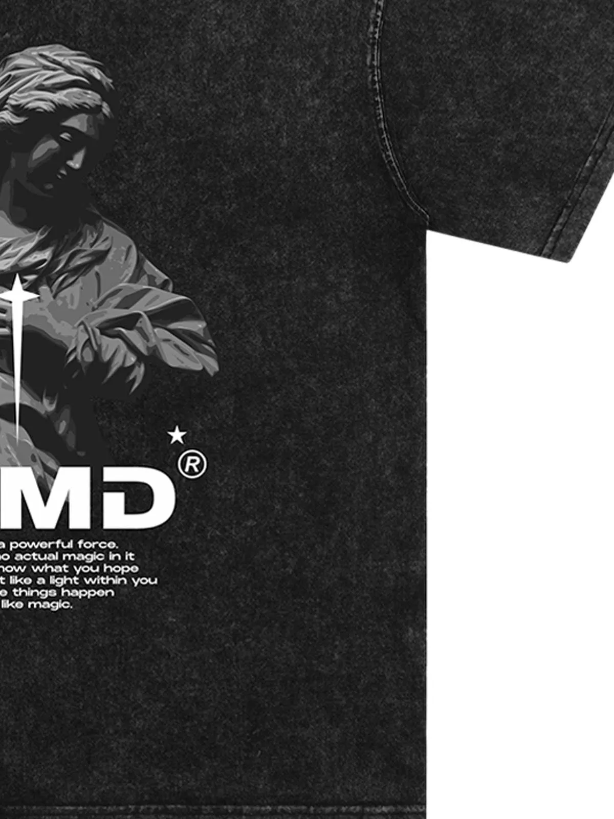 Original Virgin Mary Sculpture Star Print T-Shirt sold by Thesupermade product image thumbnail 3