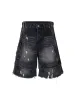 Ripped Washed Tassel Cargo Denim Shorts sold by Thesupermade