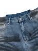 Tie-Dye Distressed Denim Shorts sold by Thesupermade