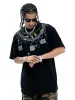 Chain Print Crew Neck T-Shirt sold by Thesupermade