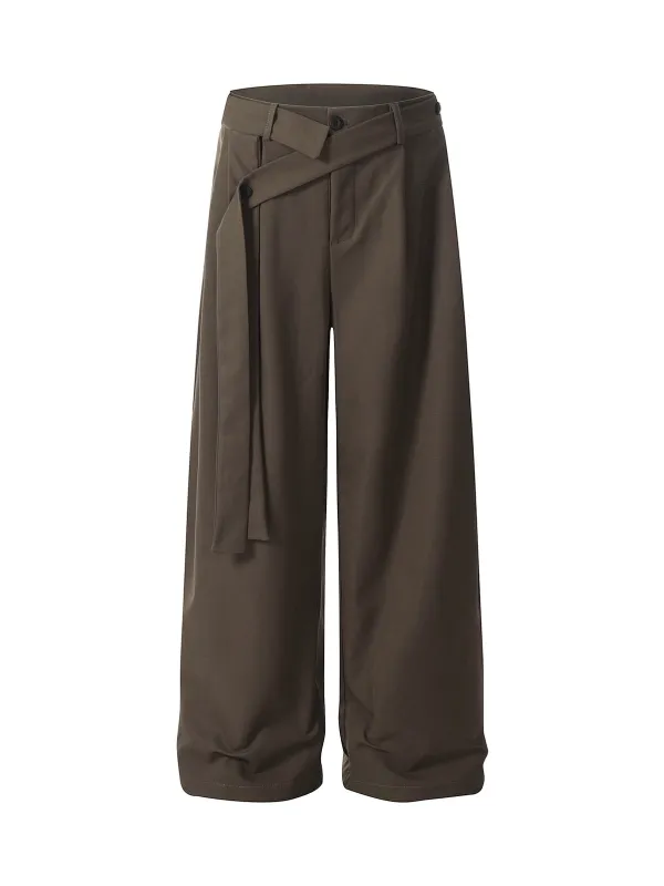 Pleated Belted Machete Track Pants made by Thesupermade