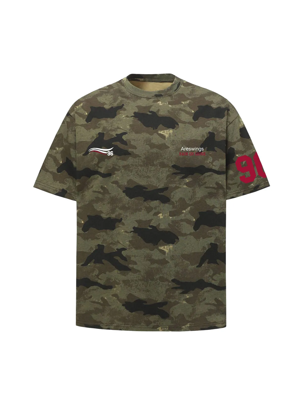 Camouflage NO.96 Print T-Shirt sold by Thesupermade