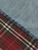 Vintage Washed Plaid Baggy Jeans sold by Thesupermade