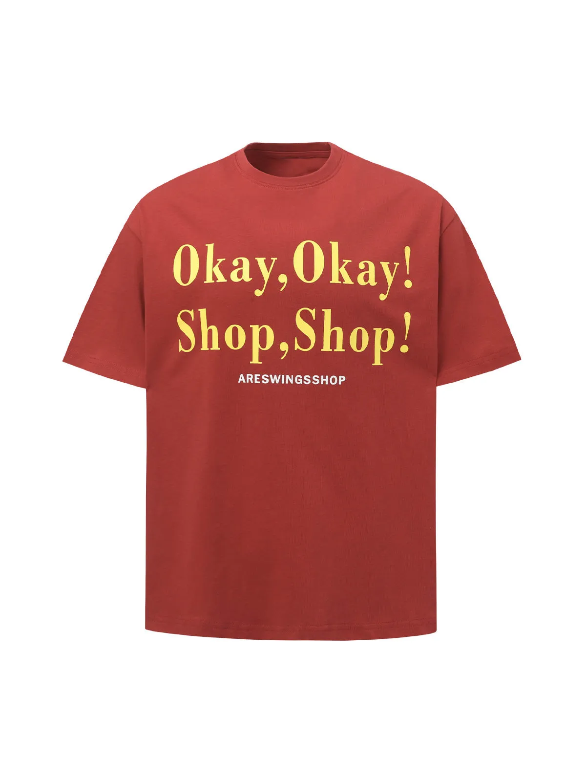 “Okay,Okay! Shop, Shop!" Slogan Graphic T-Shirt sold by Thesupermade product image thumbnail 3