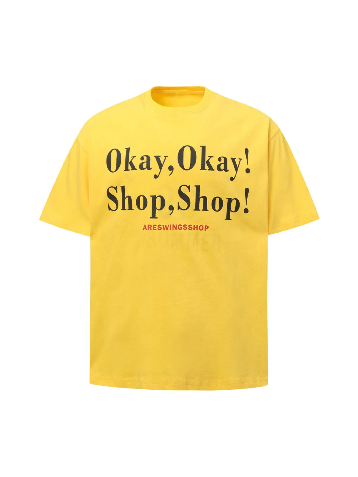 “Okay,Okay! Shop, Shop!" Slogan Graphic T-Shirt sold by Thesupermade product image thumbnail 2