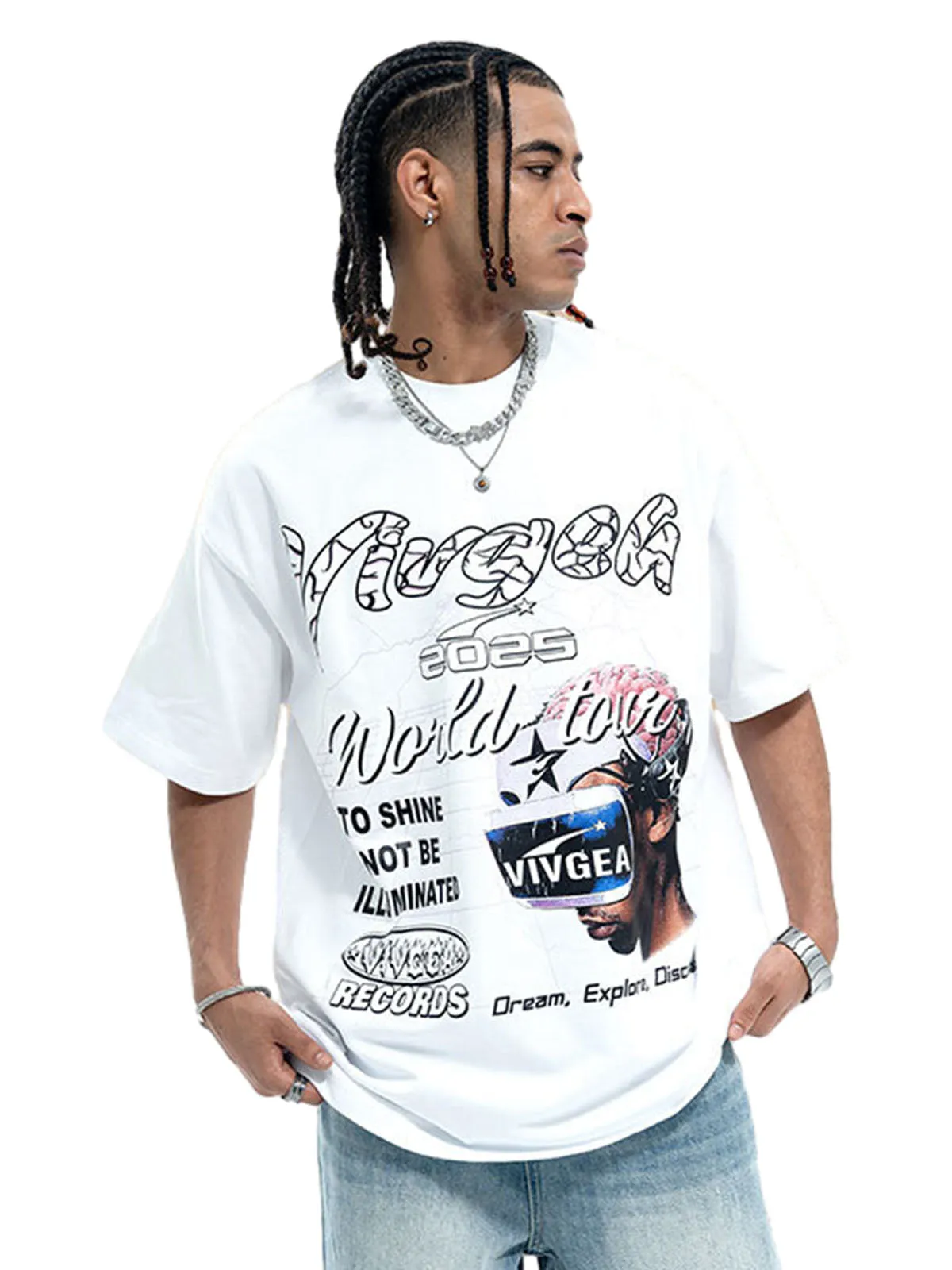 Retro Sci-Fi Graphic T-Shirt sold by Thesupermade product image thumbnail 4