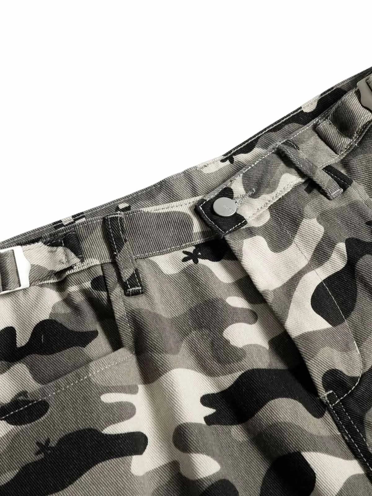 Camouflage Multi-pocket Cargo Jorts - 2429 sold by Thesupermade product image thumbnail 4