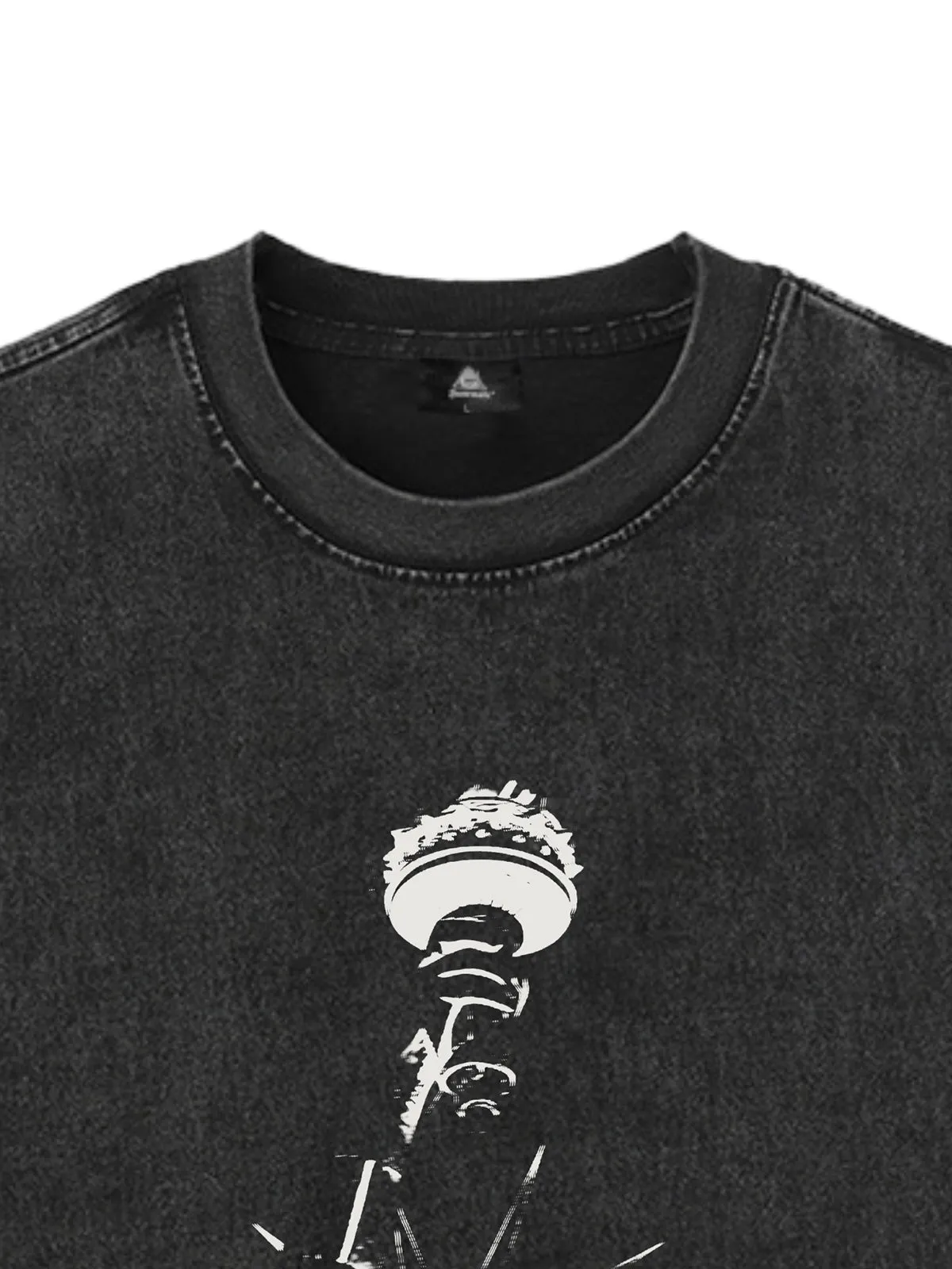 Original Fashion Men's Statue of Liberty Print Sleeveless Denim Vest sold by Thesupermade product image thumbnail 2