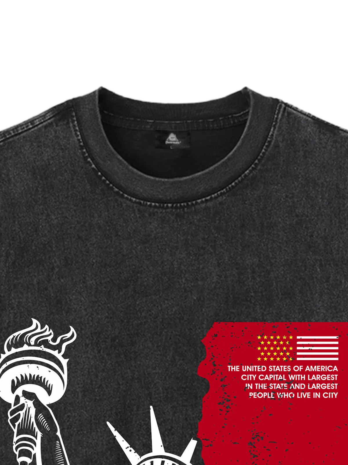 Orginal Statue of Liberty Splicing Graffiti Independence Day Vest sold by Thesupermade product image thumbnail 3