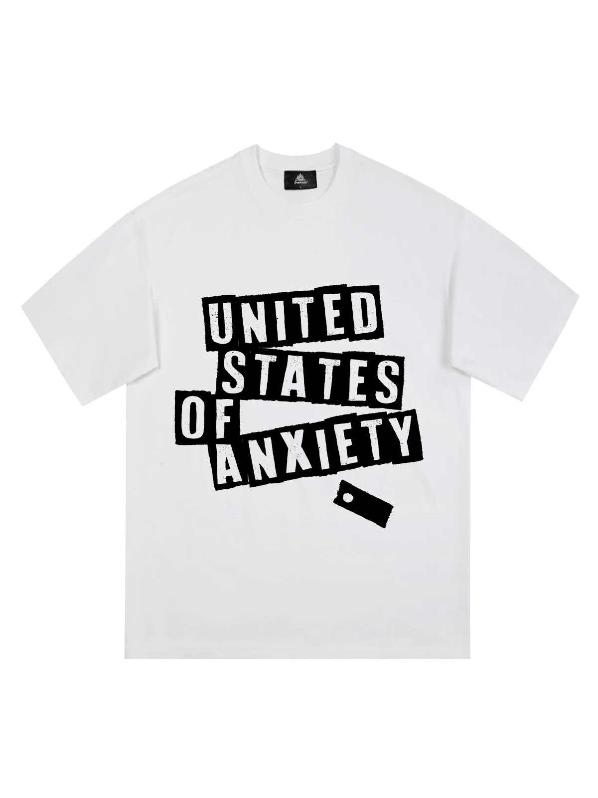 Original United States Of Anxiety Graphic T-Shirt sold by Thesupermade product image thumbnail 2
