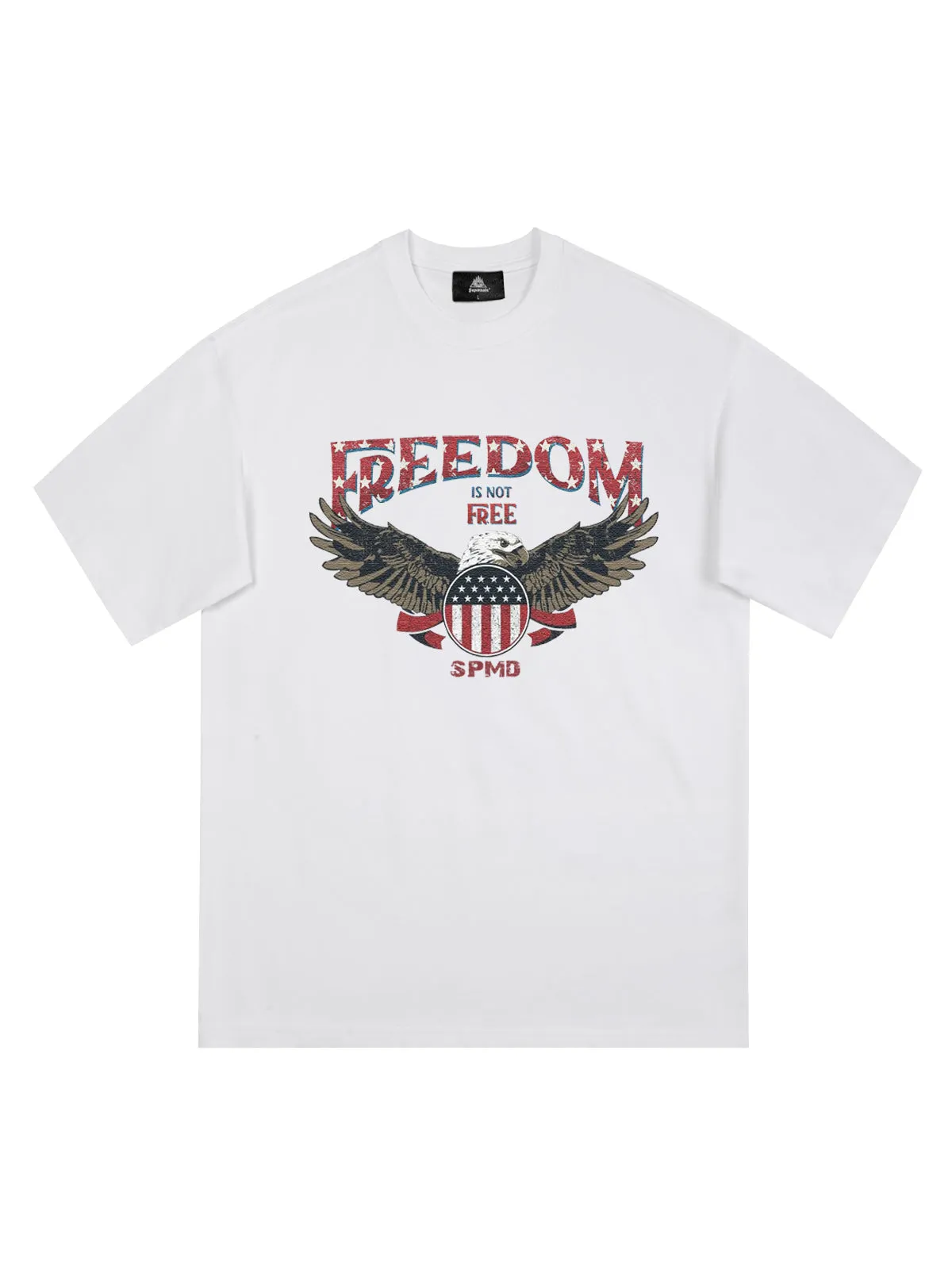 Original Freedom Eagle Print T-shirt sold by Thesupermade product image thumbnail 2