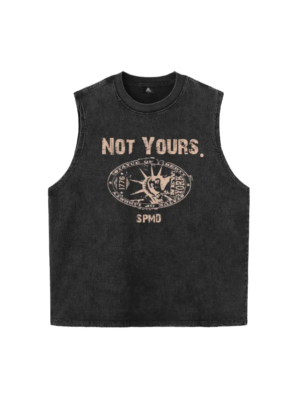 Original Printed Distressed Graphic Tank Top sold by Thesupermade
