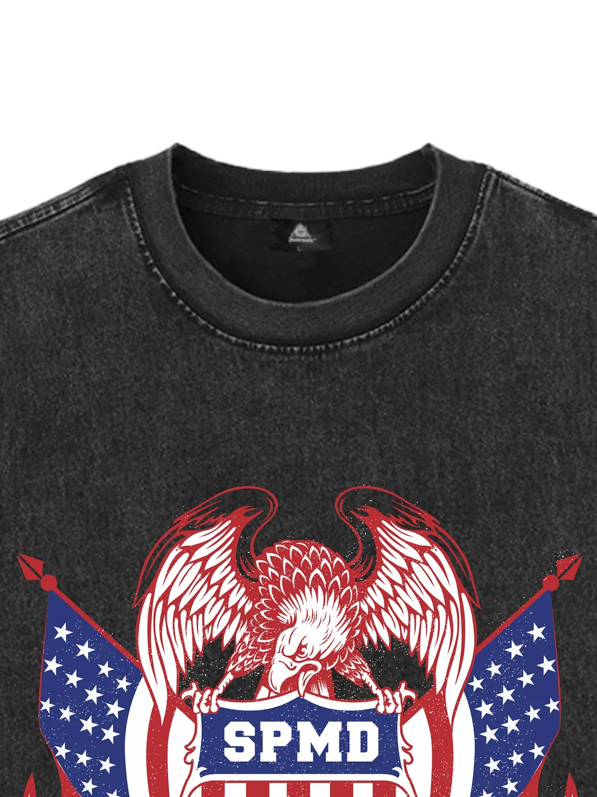 Original Printed Eagle Graphic Stylish Sleeveless Denim Vest sold by Thesupermade product image thumbnail 3