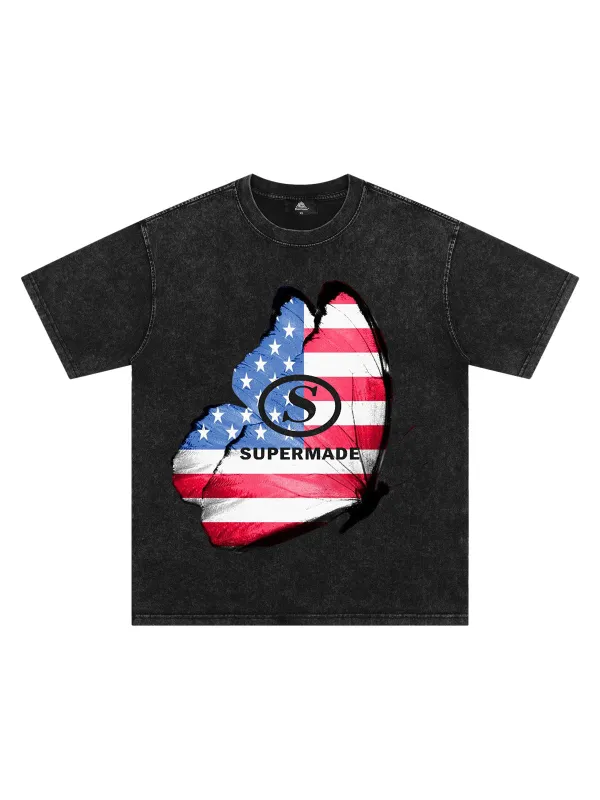 Orginal Street Butterfly Flag Independence Day T-shirt sold by Thesupermade