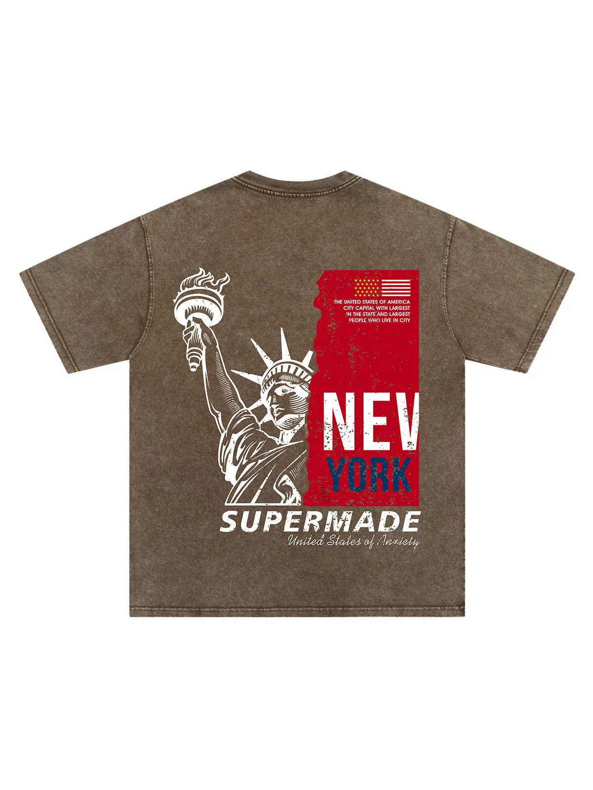 Orginal Statue of Liberty Splicing Graffiti Independence Day T-shir sold by Thesupermade product image thumbnail 2
