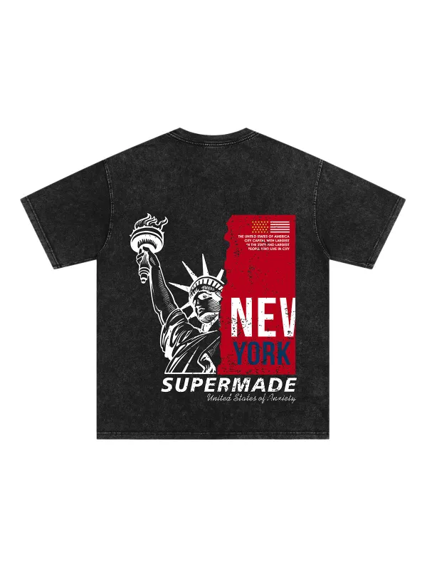 Orginal Statue of Liberty Splicing Graffiti Independence Day T-shir sold by Thesupermade