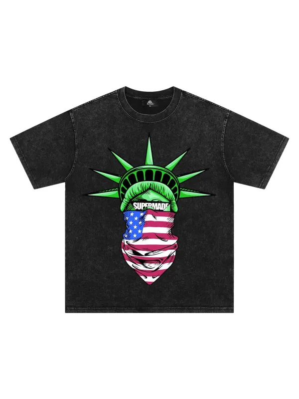 Orginal Fun Statue of Liberty Independence Day T-shirt made by Thesupermade