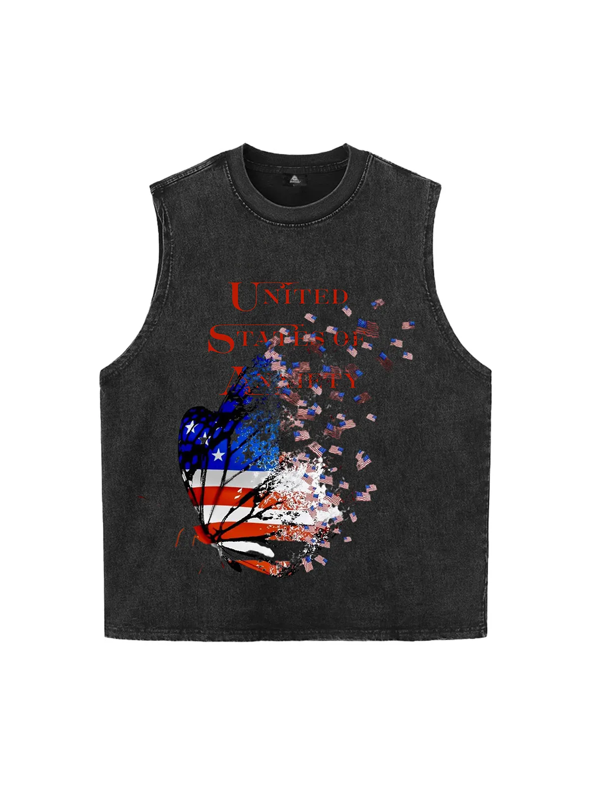 Orginal Broken Phantom Butterfly Independence Day Vest sold by Thesupermade
