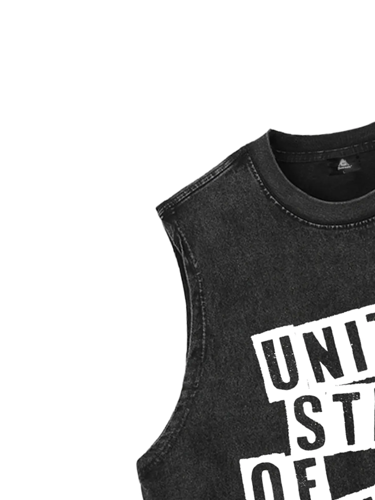 Orginal United States Of Anxiety Graphic Vest sold by Thesupermade product image thumbnail 4