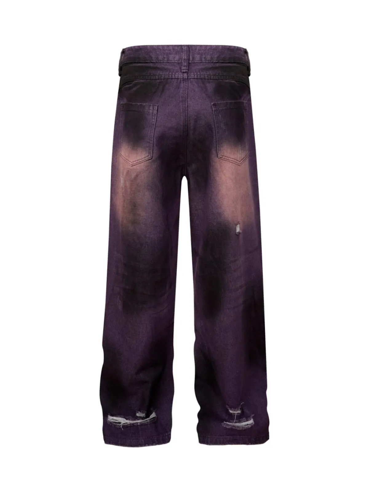 Street Ripped Dirty Dye Jeans sold by Thesupermade product image thumbnail 3