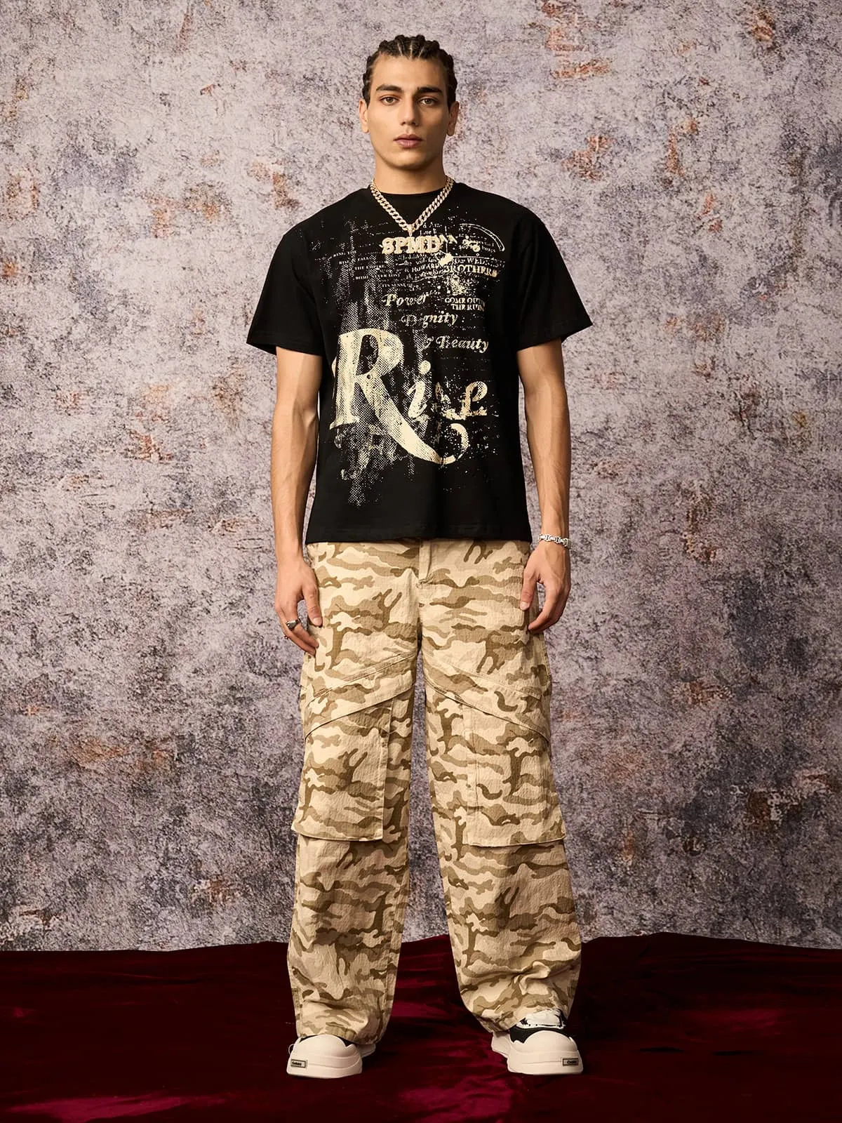 Camouflage Multi-Pocket Cargo Pants sold by Thesupermade product image thumbnail 2