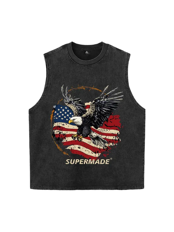 Original Printed Eagle Graphic Tank Top Vest sold by Thesupermade