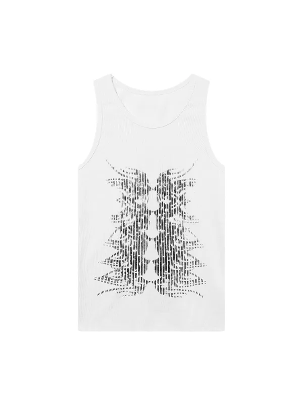 Street Skeleton Print Vest sold by Thesupermade