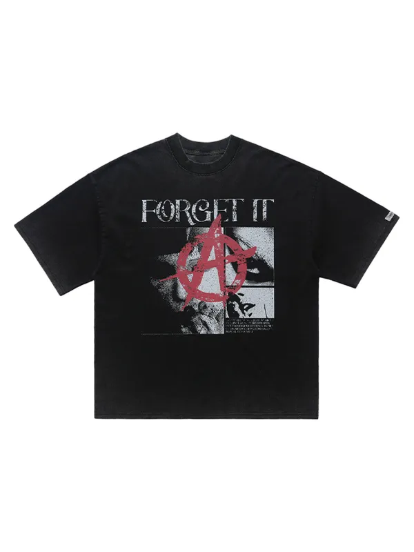 Street Retro Anti-War Distressed Print T-Shirt sold by Thesupermade