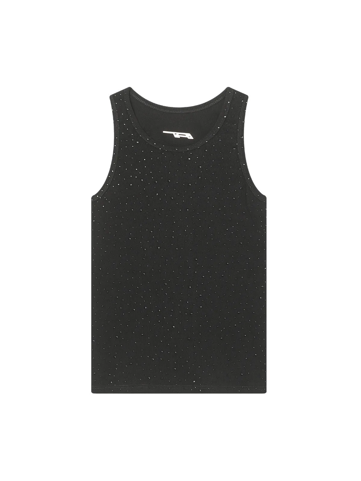 Street Heavy Rhinestone Threaded Vest sold by Thesupermade