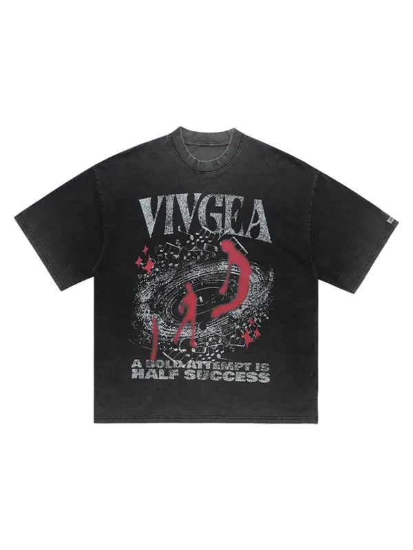 Washed Oversized Graphic T-Shirt sold by Thesupermade