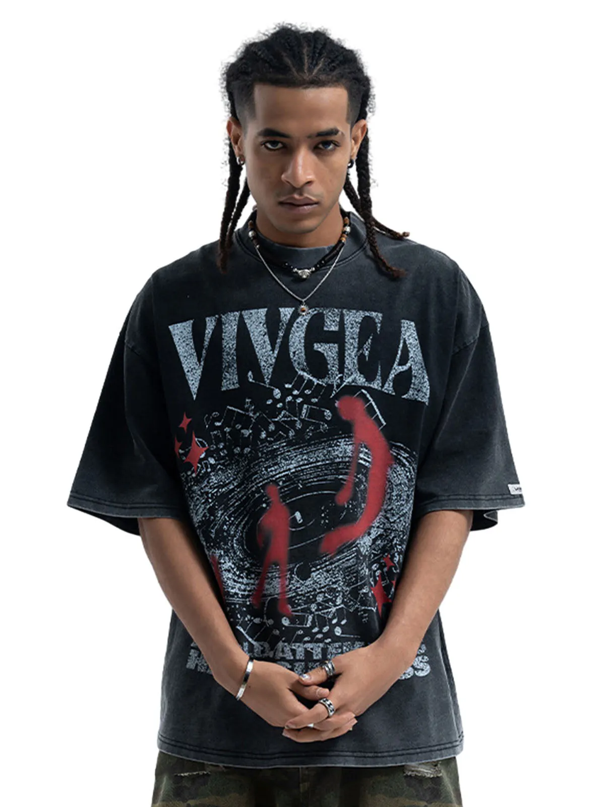 Washed Oversized Graphic T-Shirt sold by Thesupermade product image thumbnail 2