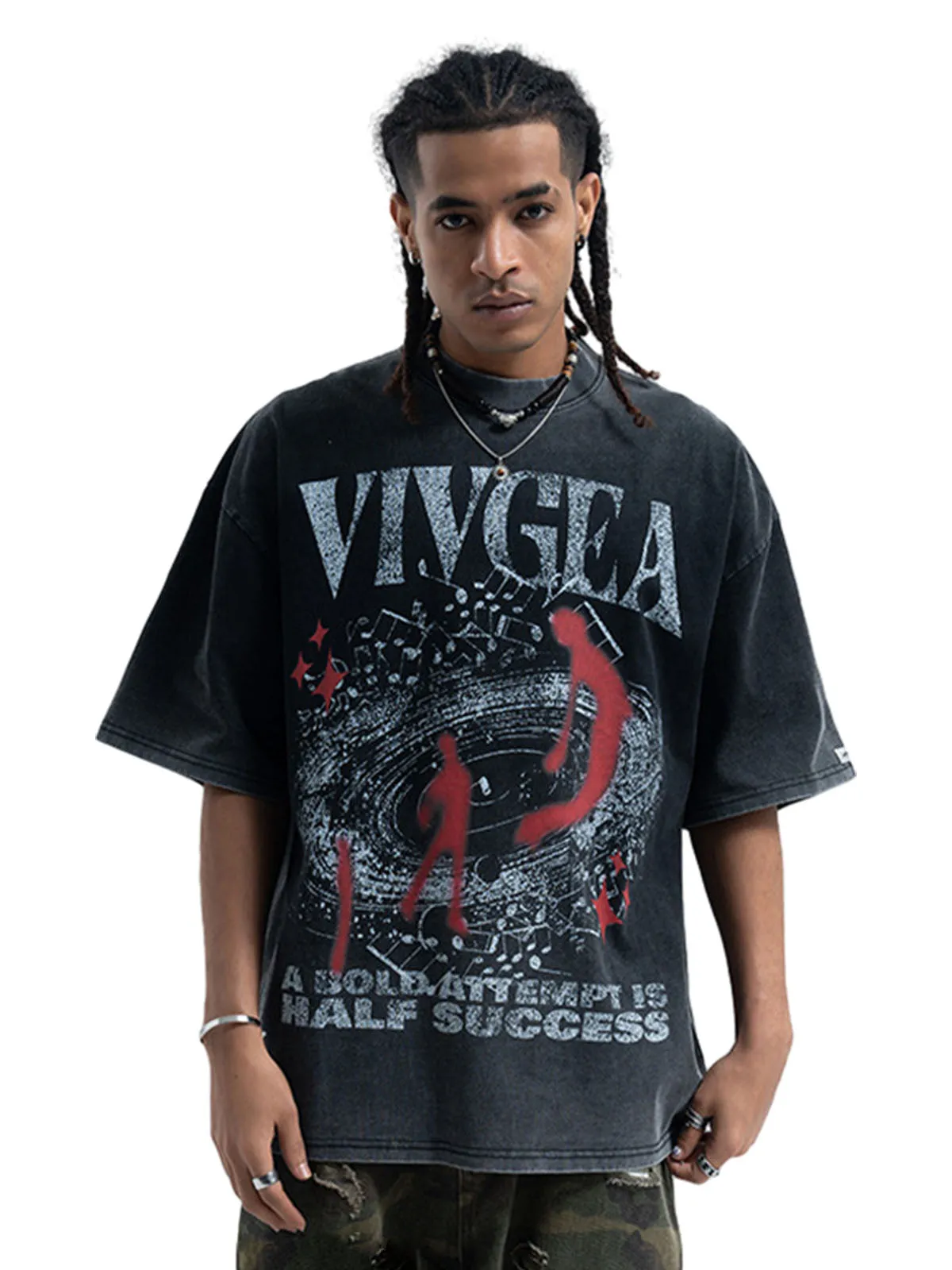 Washed Oversized Graphic T-Shirt sold by Thesupermade product image thumbnail 3