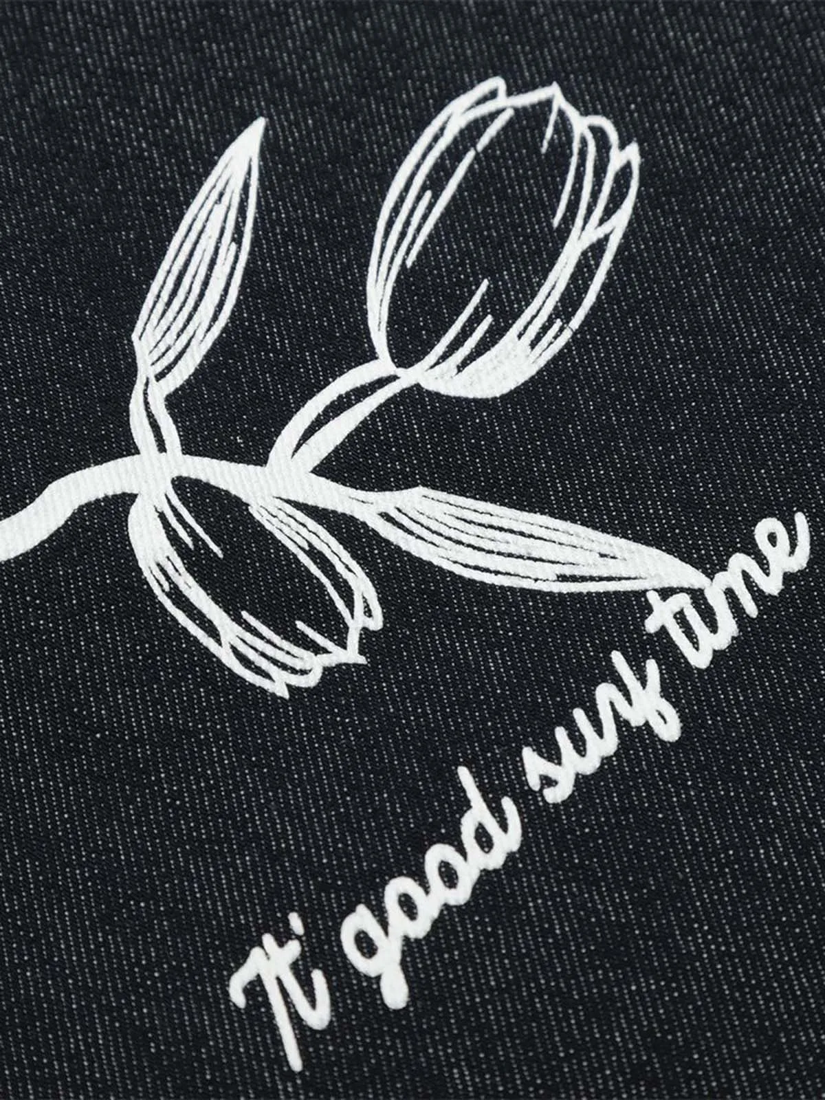 Vintage Graffiti Floral Print Jeans sold by Thesupermade product image thumbnail 5