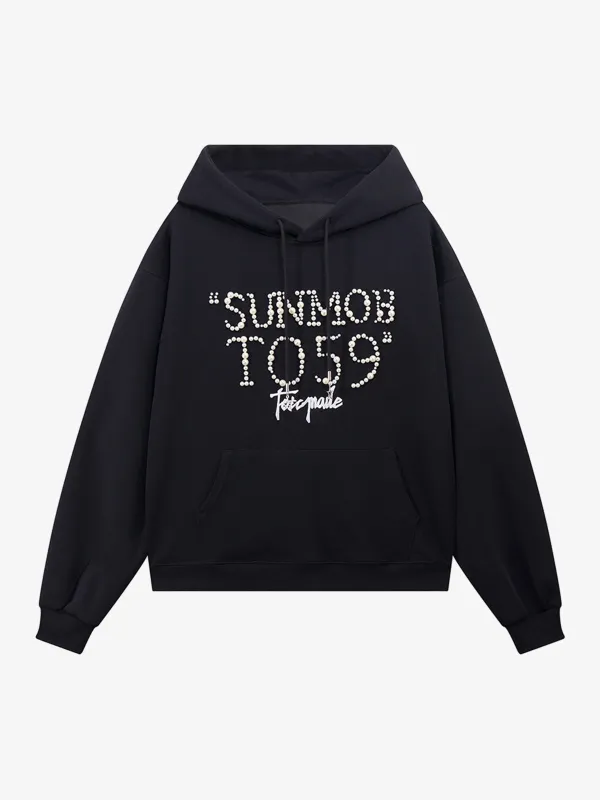 Street Beaded Loose Hoodie sold by Thesupermade