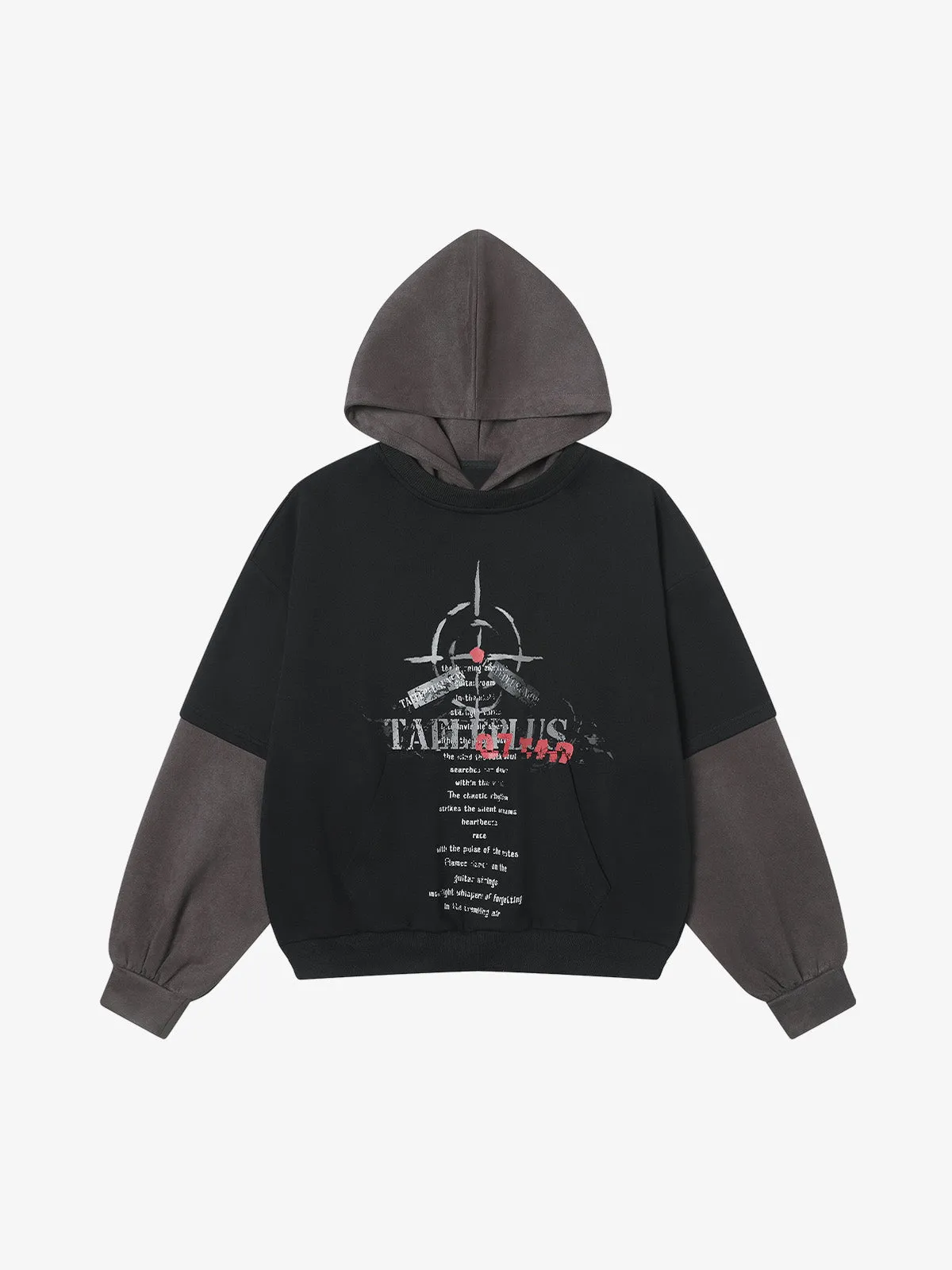 Street Faux Two-Piece Suede Hoodie sold by Thesupermade