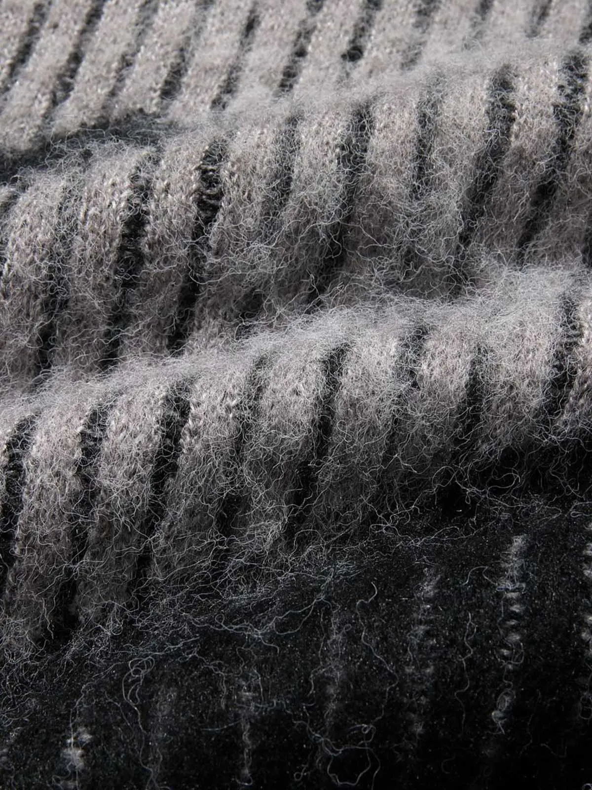 Knitted Fleece Cardigan Irregular Pattern Sweater sold by Thesupermade product image thumbnail 3