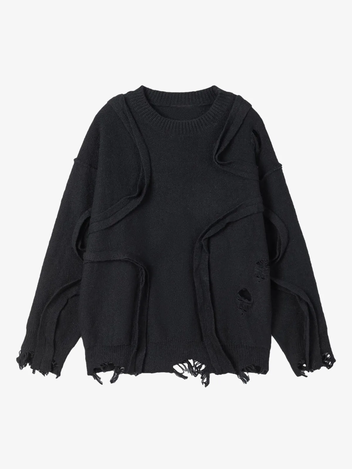 Vintage Ripped Patchwork Shabby Sweater sold by Thesupermade product image thumbnail 2