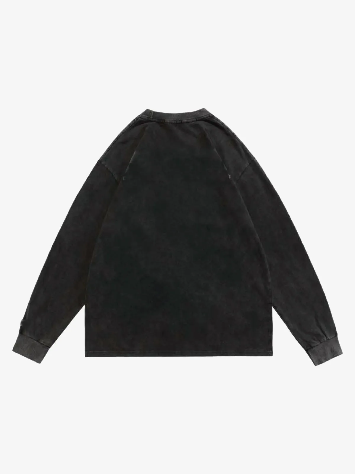 Graphic Creative Lip Print Washed Sweatshirt sold by Thesupermade product image thumbnail 5