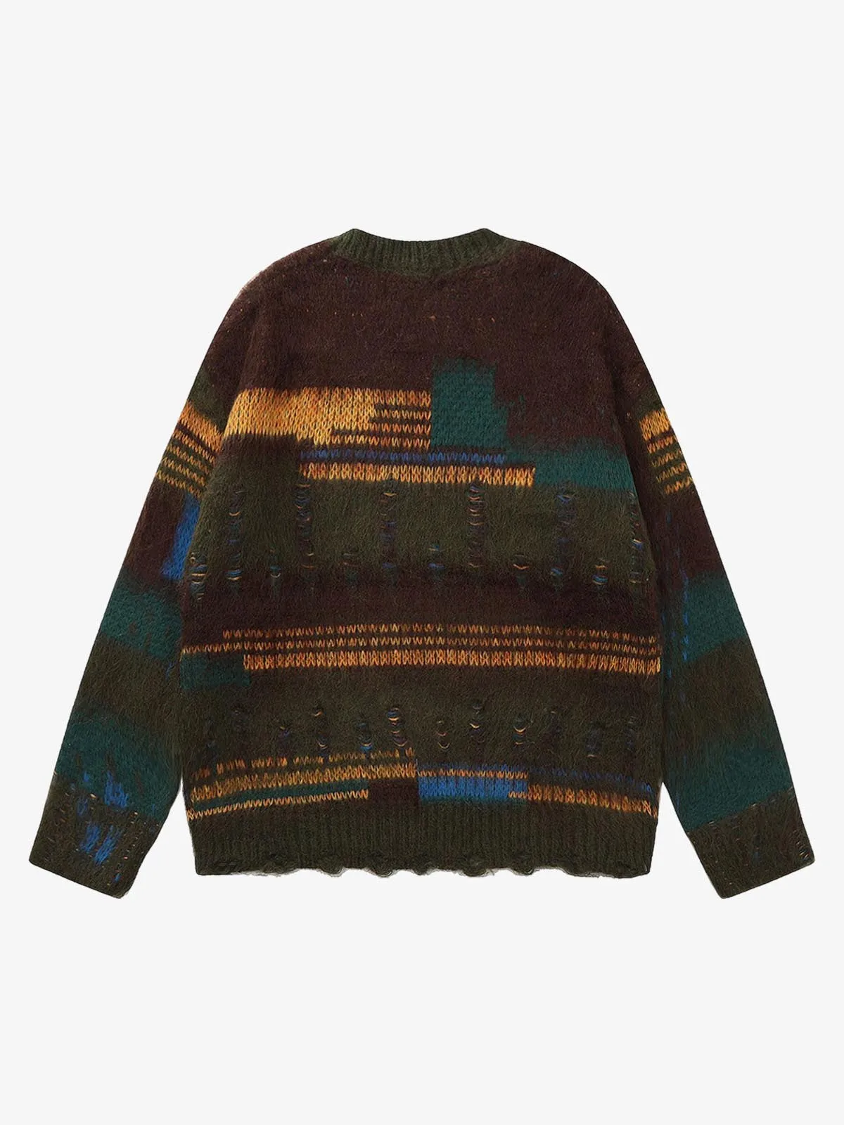 Geometric Irregular Striped Sweater sold by Thesupermade product image thumbnail 4