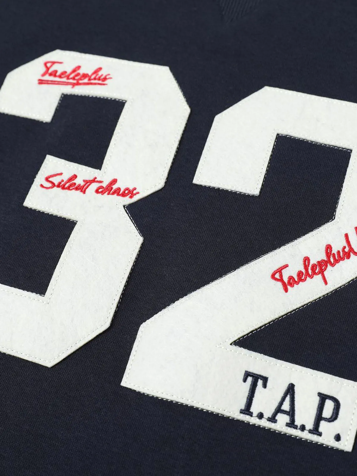 Retro Patch Embroidery Sweatershirt sold by Thesupermade product image thumbnail 3