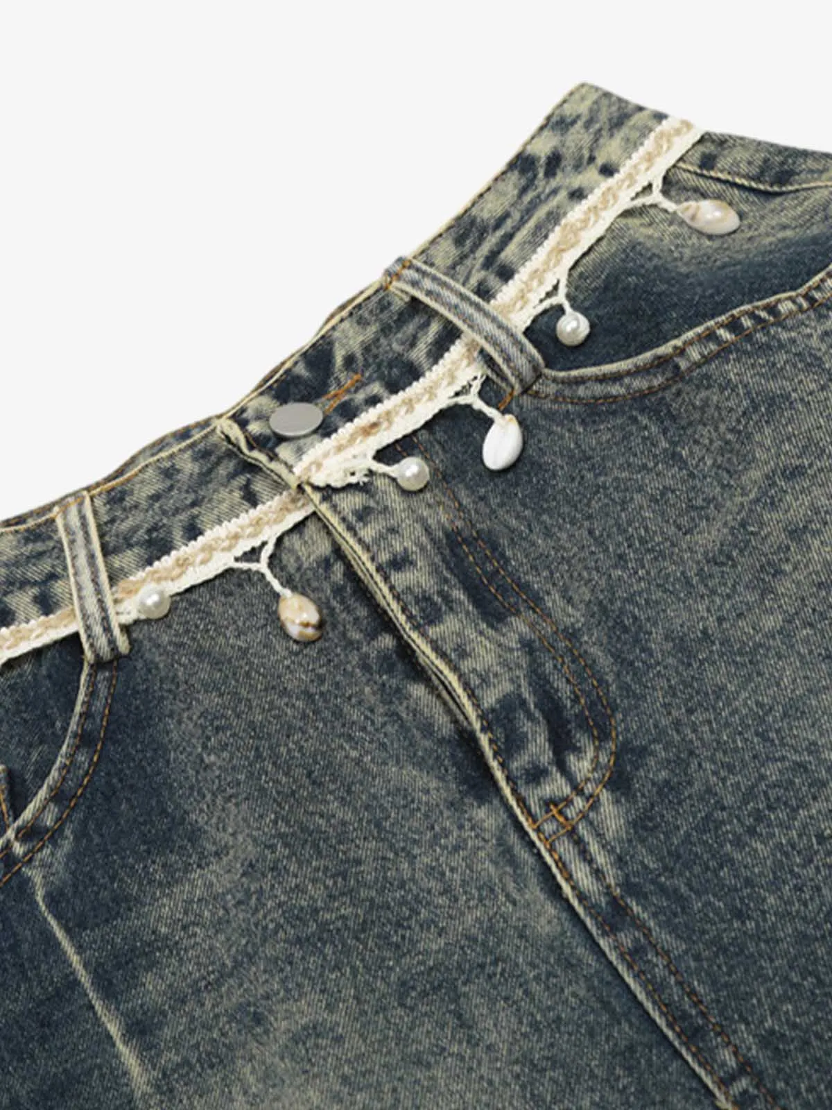 Vintage Washed Ripped Scimitar Jeans sold by Thesupermade product image thumbnail 4