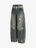 Vintage Washed Ripped Scimitar Jeans sold by Thesupermade