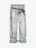 Multi-Keychain Heart Digital Printed Jeans sold by Thesupermade